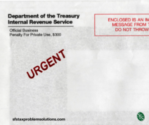 IRS letter-sfs tax problem solutions