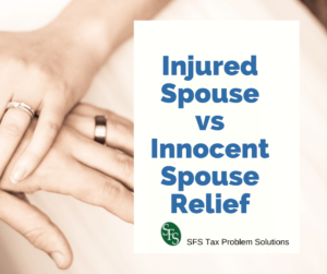 I is for Injured/Innocent Spouse Relief