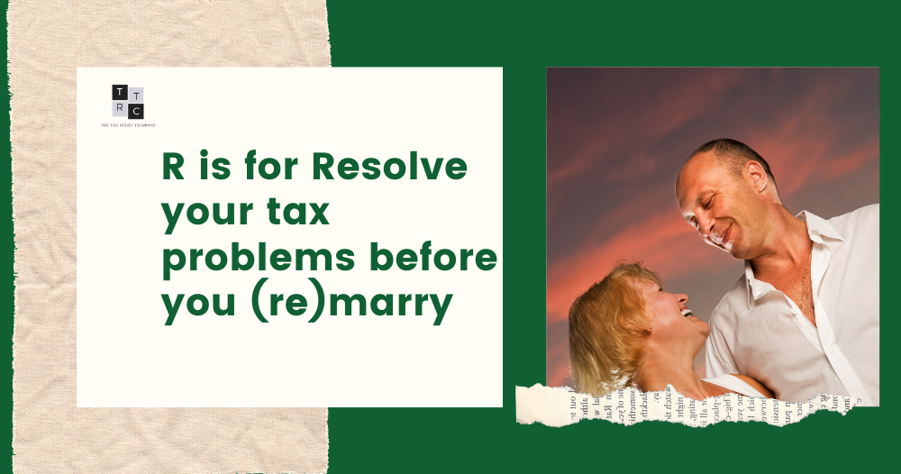 R is for resolve your tax problems- man and woman smiling