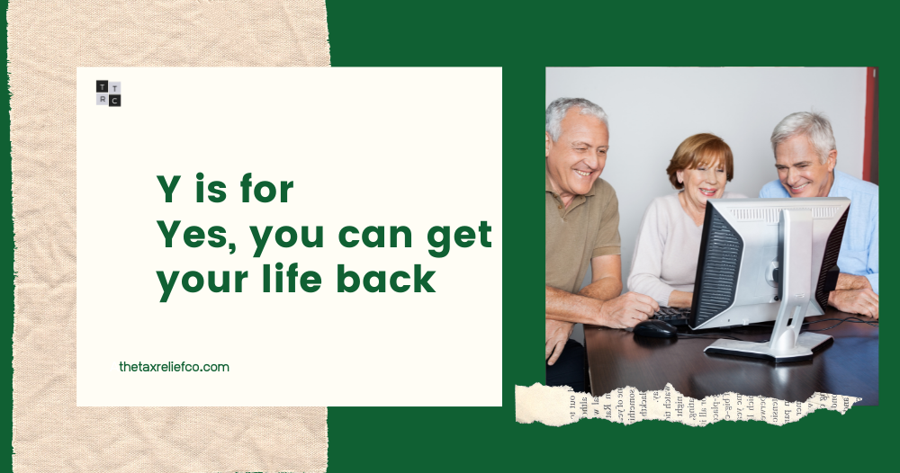 Y is for Yes- You Can Get Your Life Back- image of happy people